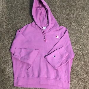 Pink Champion Reverse Weave Hoodie